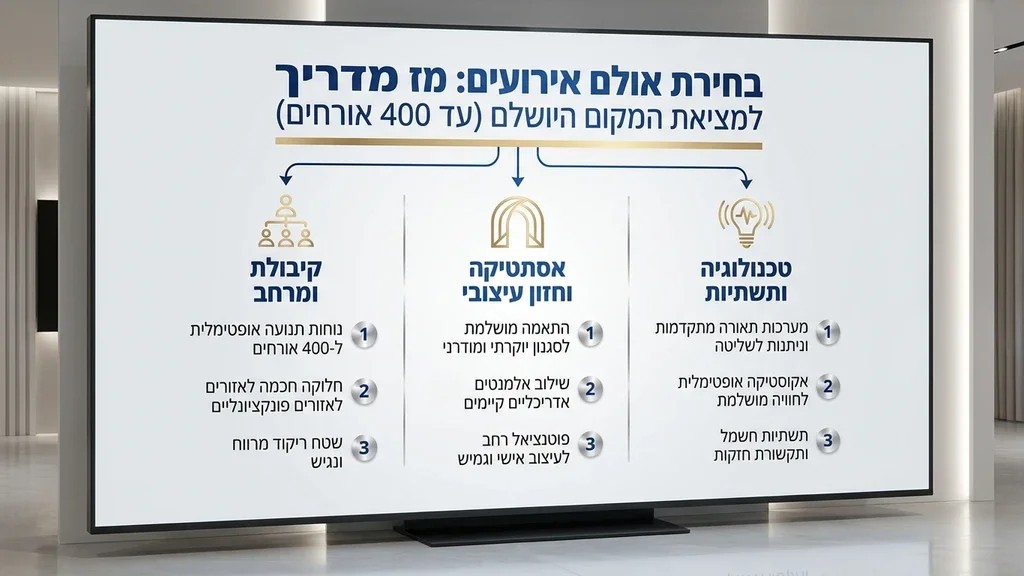 תכנון חתונה שלב אחר שלב בחלל אירועים יוקרתי